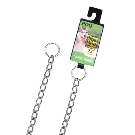 Pdq PDQ Silver Steel Dog Choke Chain Collar Large/X-Large 12922